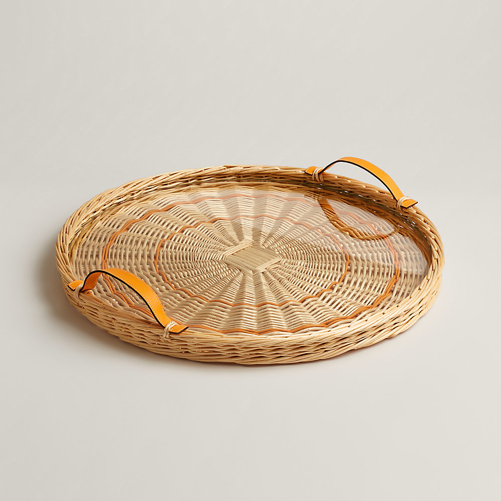 Oseraie Color round tray, large model | Hermès UK